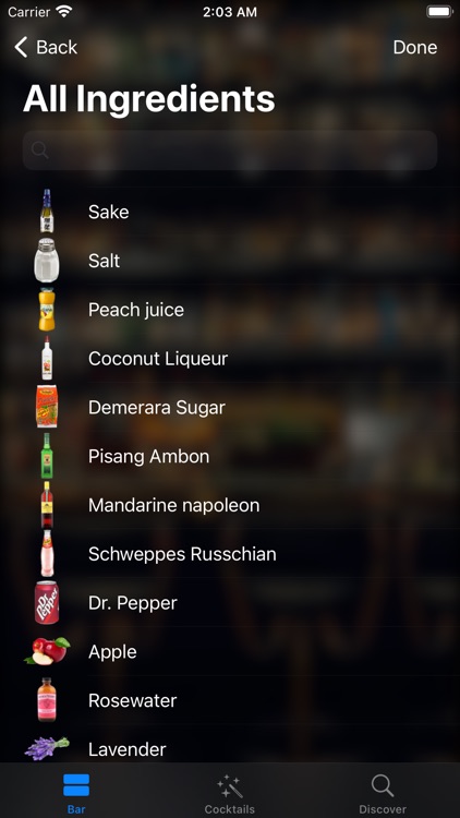 Bartendr - Discover Cocktails