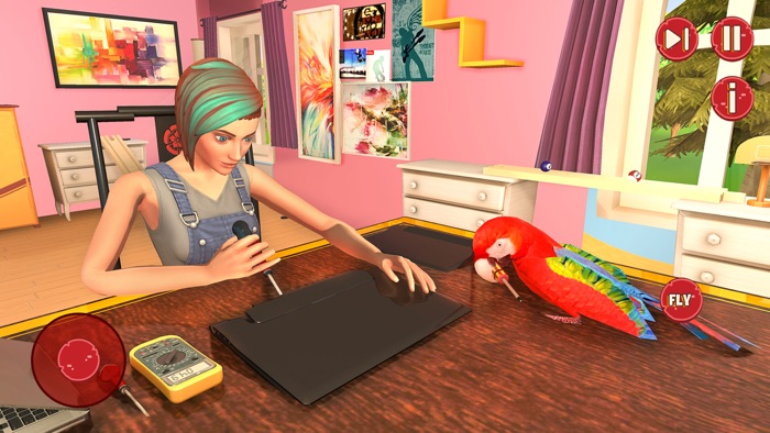 Home Parrot Sim Pet World Game