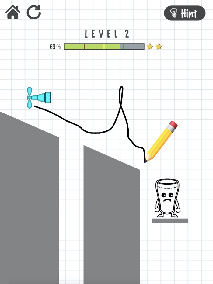 Line Glass Fill Happy