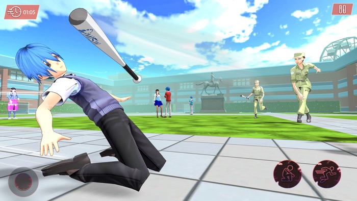 Anime High School Robbery Fun