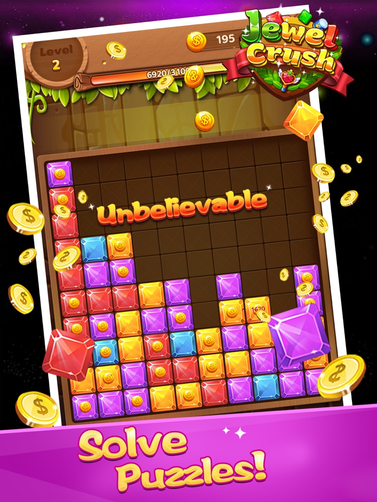 Jewel CrushJewel Match 3 Game App for iPhone Free