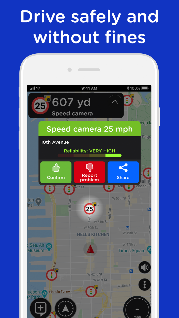Radarbot Pro Speedcam Detector screenshot 4