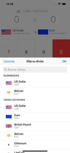Screenshot 2 Convertidor de Moneda iphone