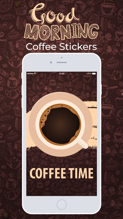 Good Morning Coffee Stickers