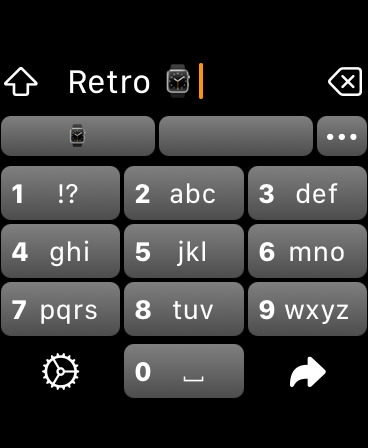 Screenshot #6 for RetroBoard - T9 Watch Keyboard