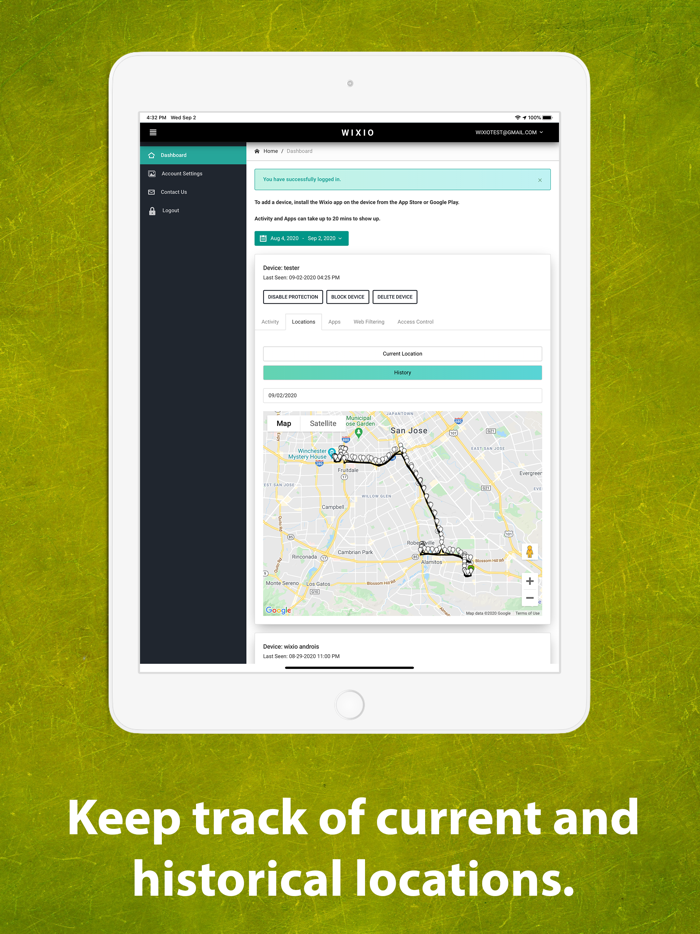 Wixio Parental Controls