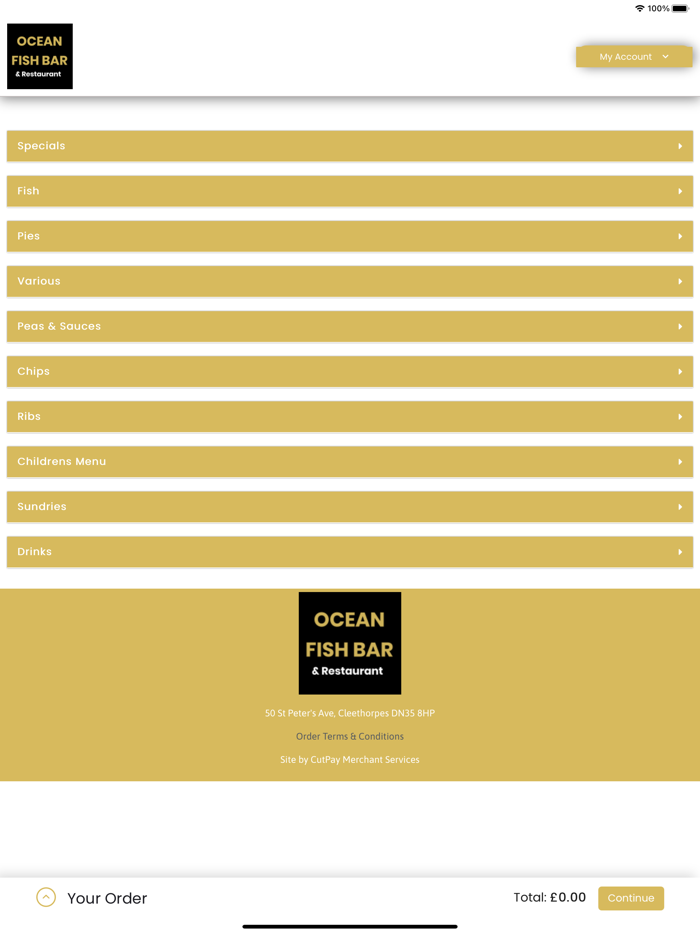 Ocean Fish Bar Cleethorpes