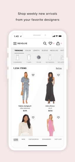 REVOLVE app screenshot