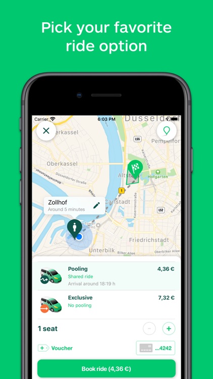 CleverShuttle: Ridesharing