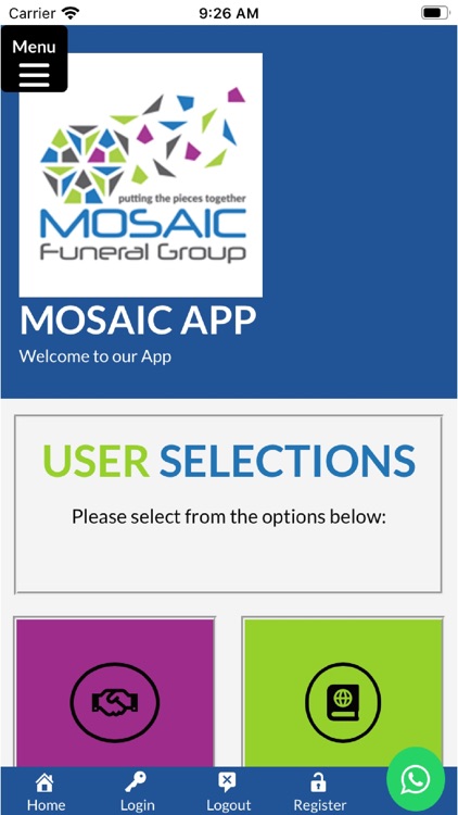 Mosaic Funeral Group App