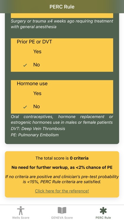 Pulmonary Embolism Score screenshot-5