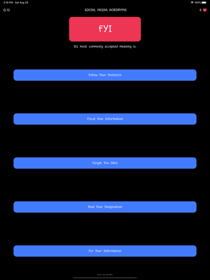 Social Media Acronym Quiz