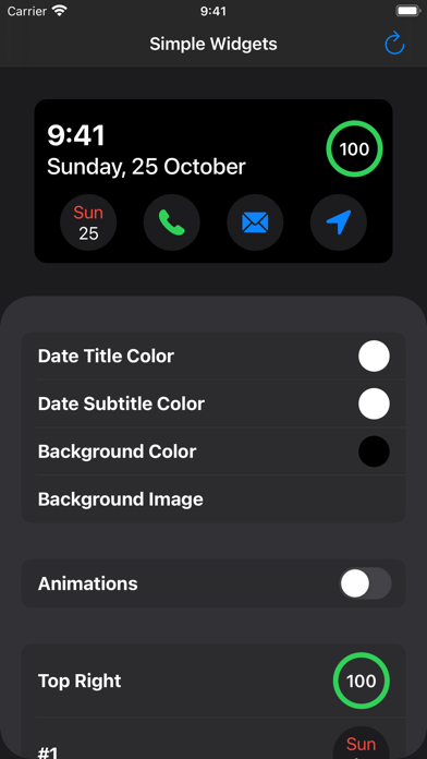 SimpleWidgets screenshot1