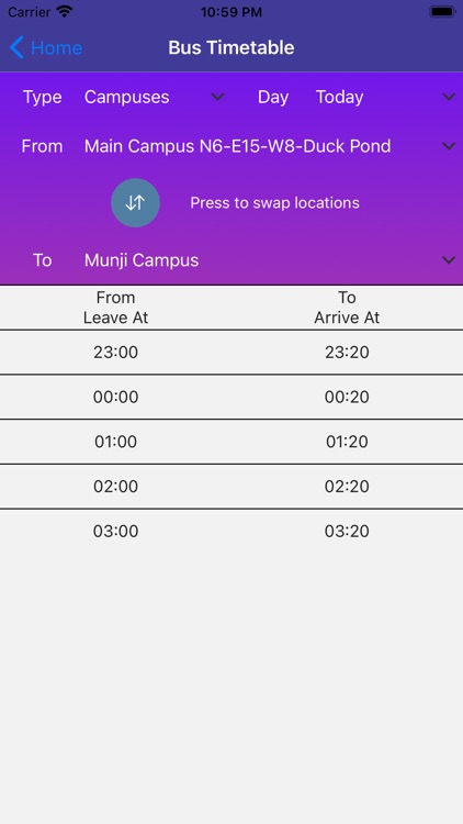 KAIST Bus and Operating Hours