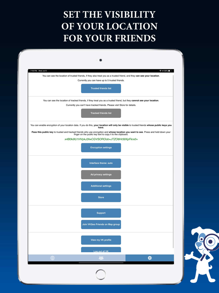 VKGeo Friends on Map for VK