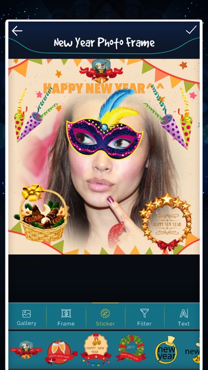 New Year photo Frame - Filter