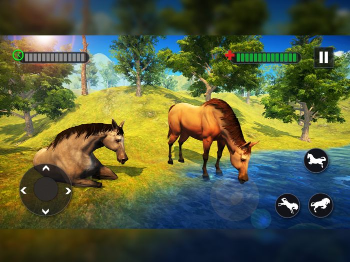 Gia đình ngựa hoang sống sót