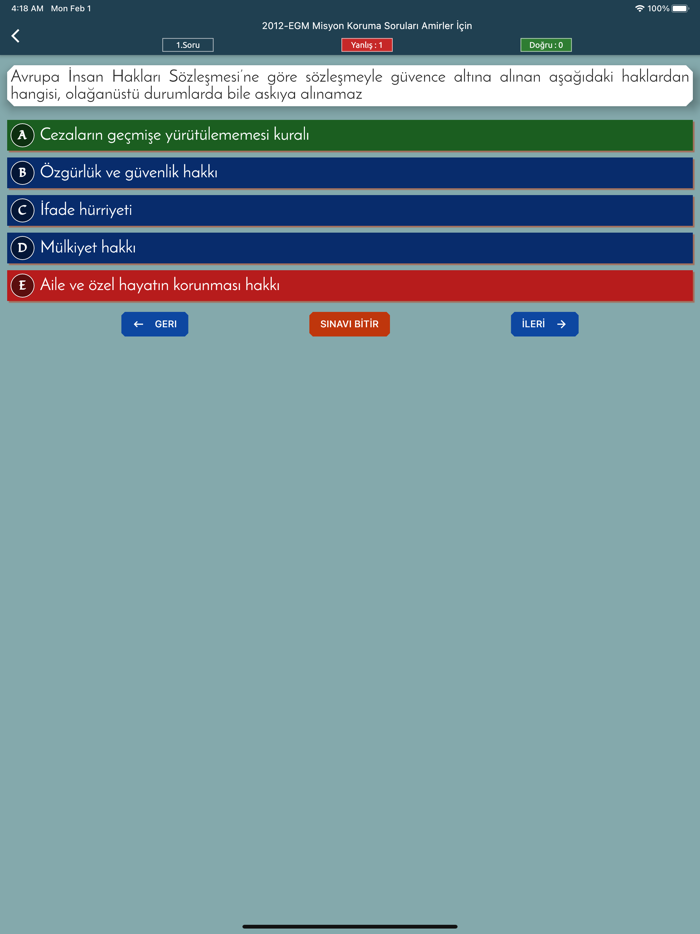Komiserlik ve Misyon Sınavı 21