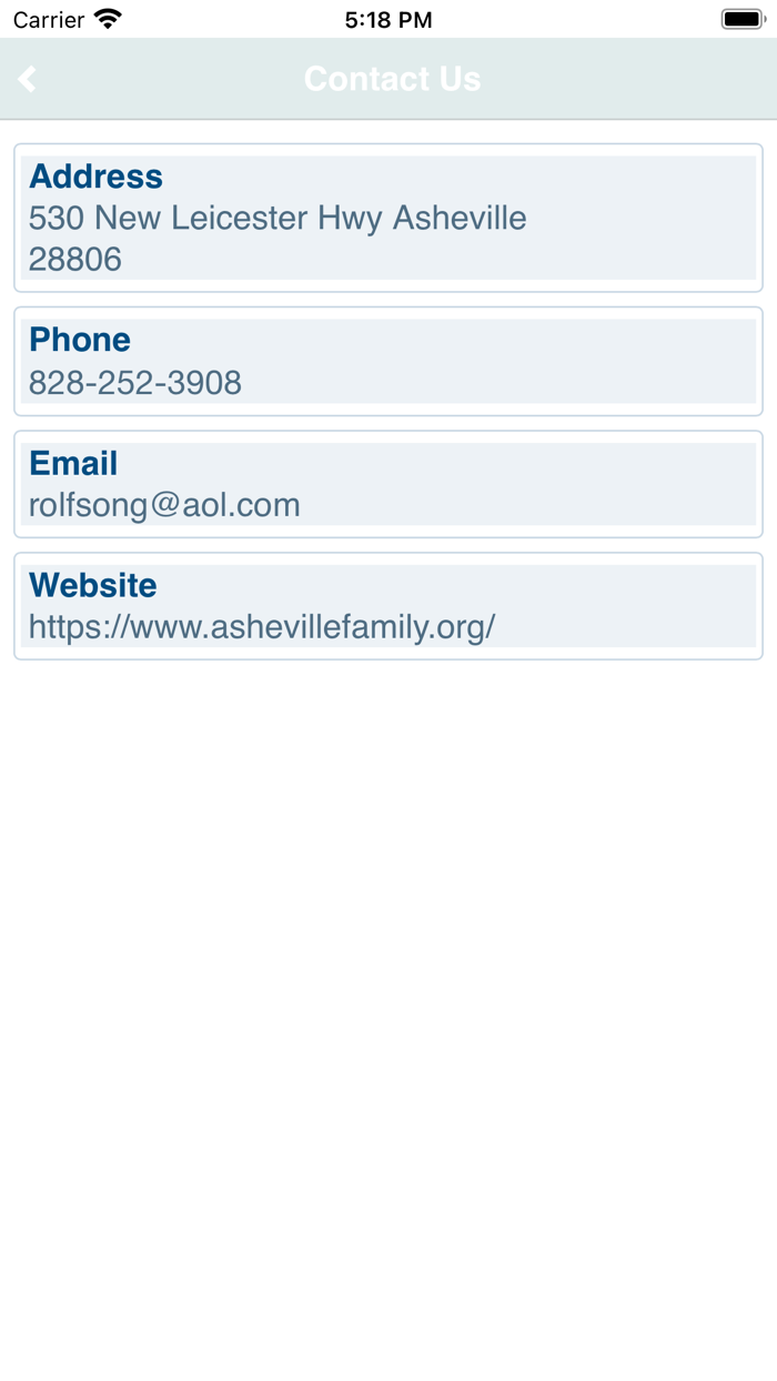 ASHEVILLE FAMILY CHURCH