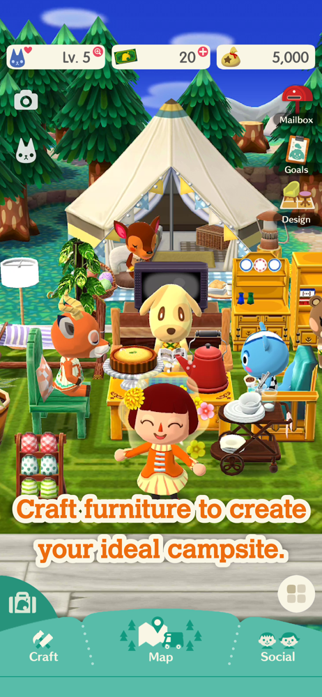 Animal Crossing Pocket Camp Overview Apple App Store Great Britain - the campsite inspired by the roblox game camping