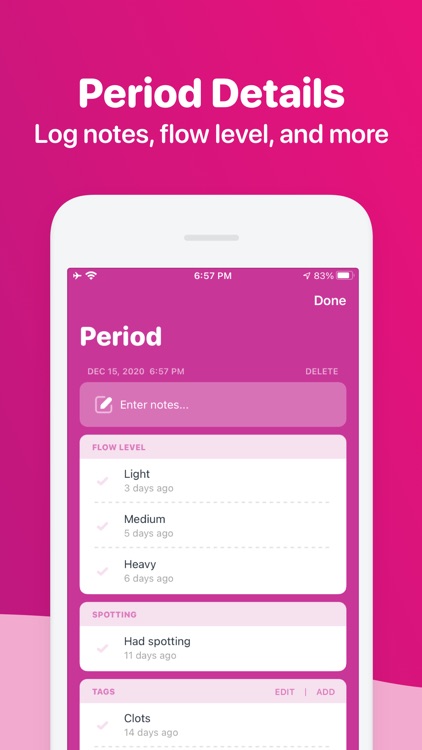 One Period Tracker & My Health screenshot-3