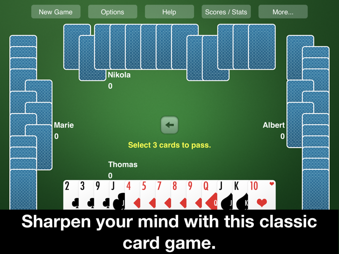 Hearts Card Game—New Classic