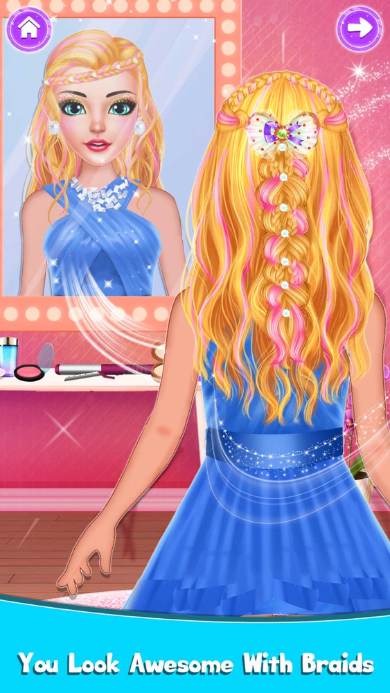 Braided Hairstyle Salon Game App for iPhone - Free Download Braided