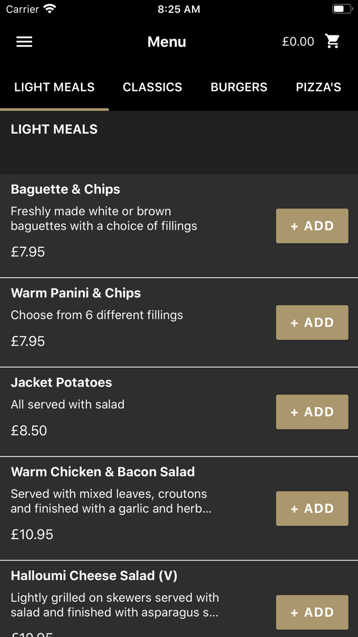 Queens Head Ordering