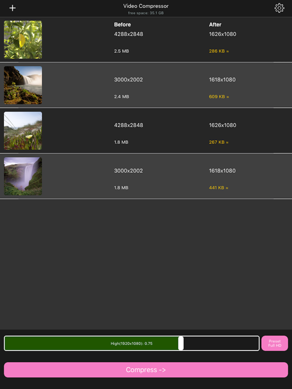 Video Compressor:Shrink videos screenshot 3
