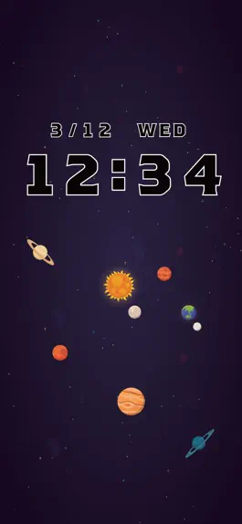 Game screenshot 宇宙時計 - かわいくて使いやすい時計 mod apk