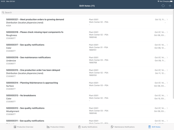 SAP Shop Floor Manager