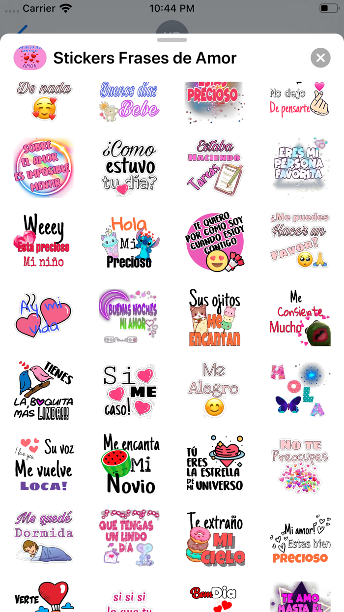 Stickers Frases de Amor
