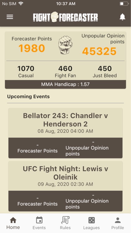 Fight Forecaster