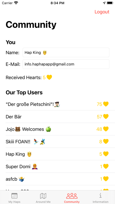 HapHap screenshot 3