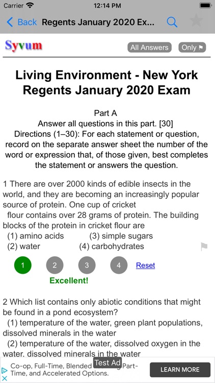 Regents Living Environment