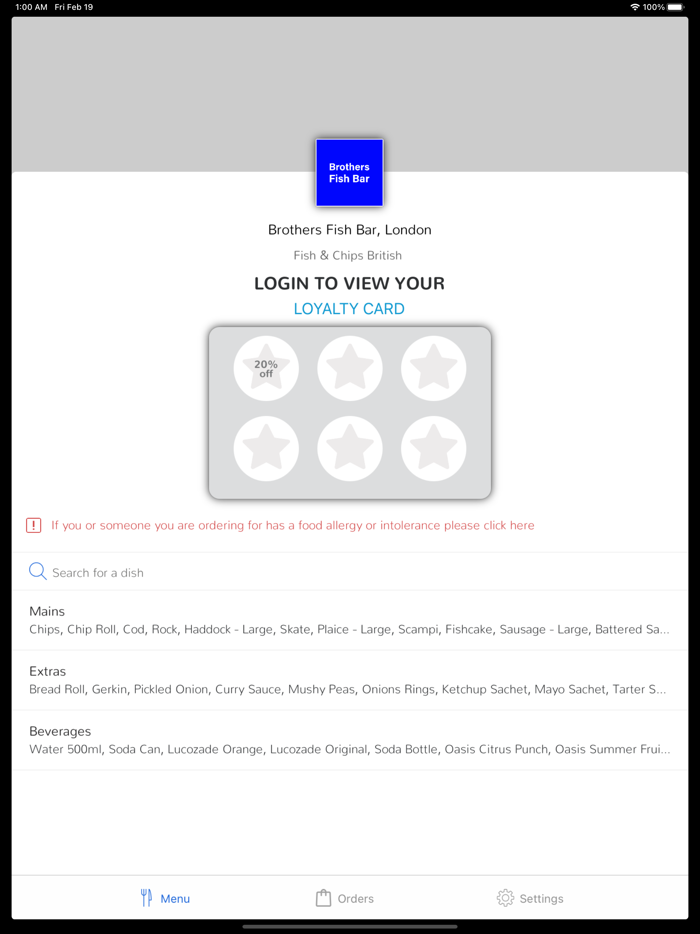 Brothers Fish Bar, London