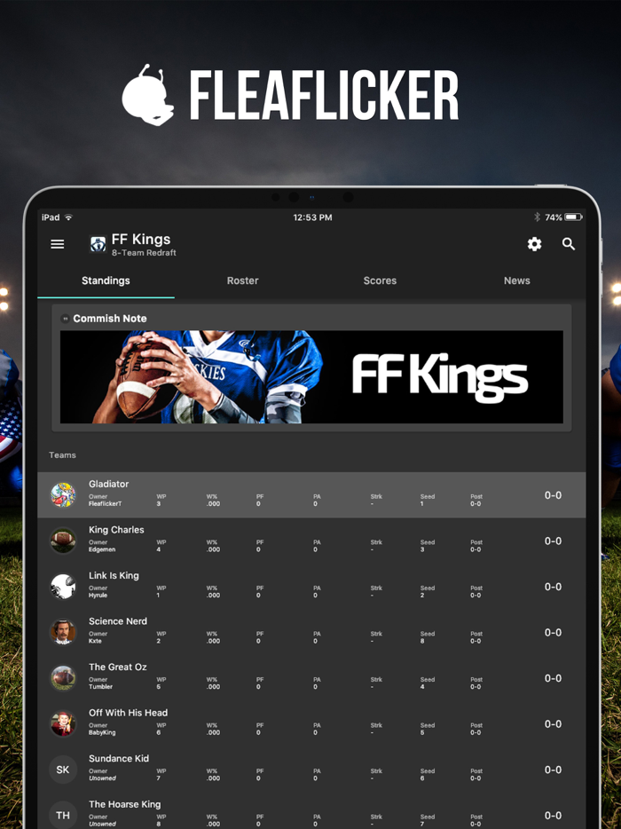 Fleaflicker Fantasy Leagues