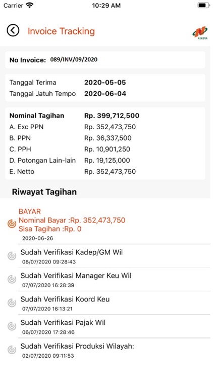 Invoice Tracking Nindya screenshot-4