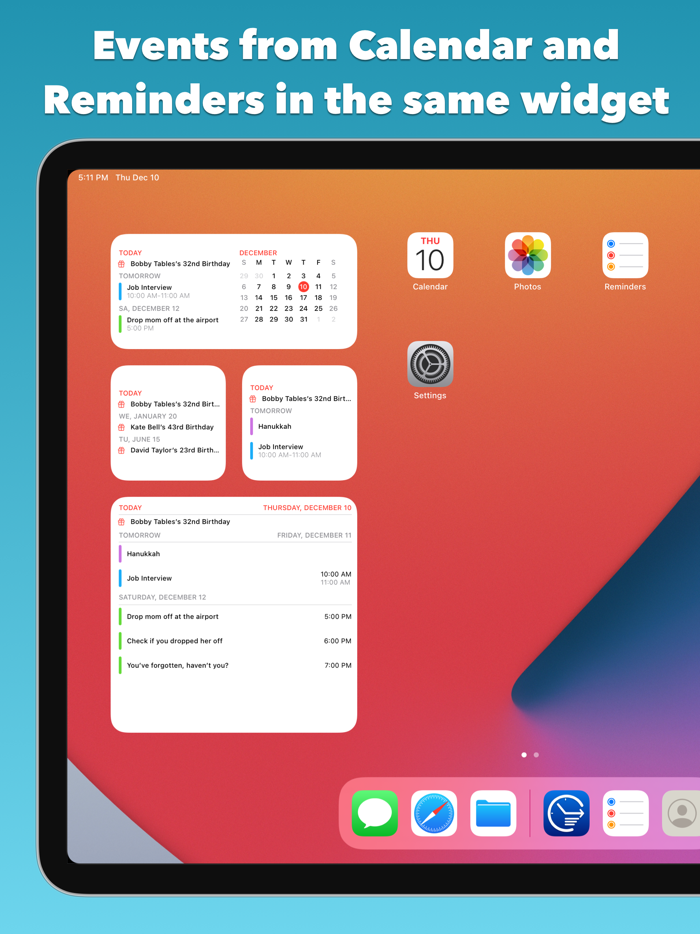 Onward Calendar and Reminders