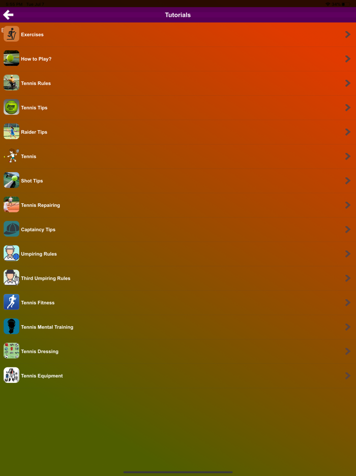Tennis Tutorials