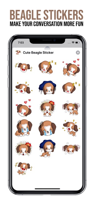 Cute Beagle Stickers(圖3)-速報App