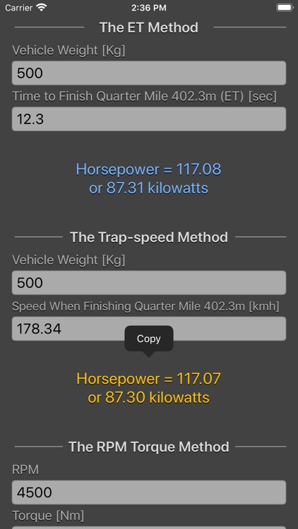 Engine Horsepower Calculator screenshot-9