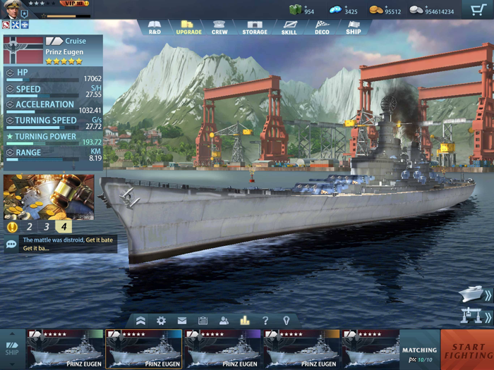 King of Warship 10v10 Battle