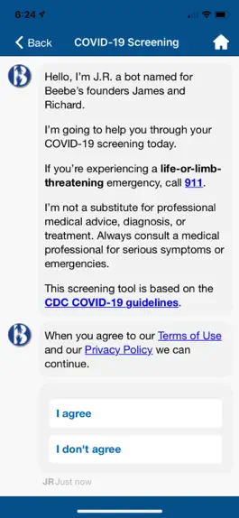Game screenshot Beebe COVID-19 Screening Tool hack