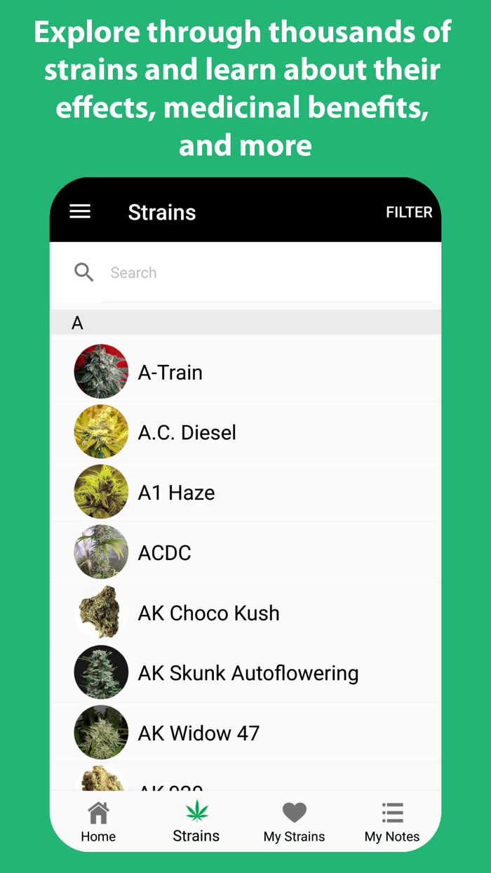 WeedPro Cannabis Strain Guide