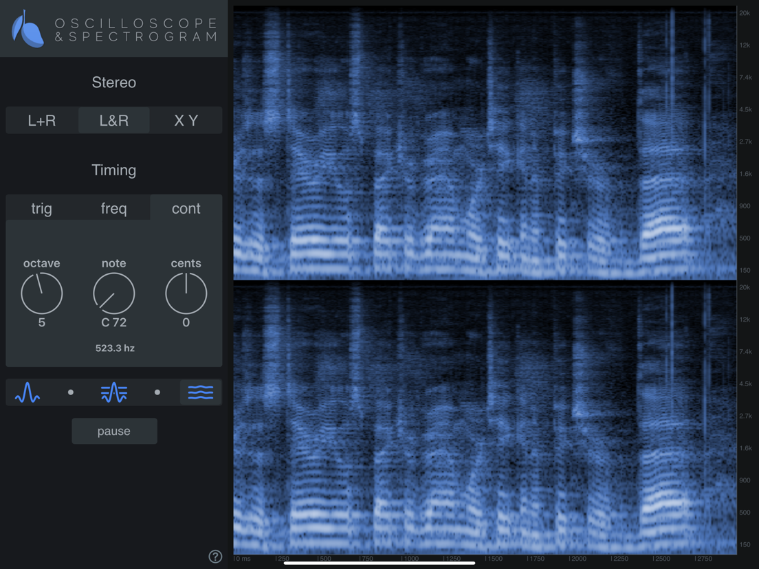Oscilloscope & Spectrogram App voor iPhone, iPad en iPod touch
