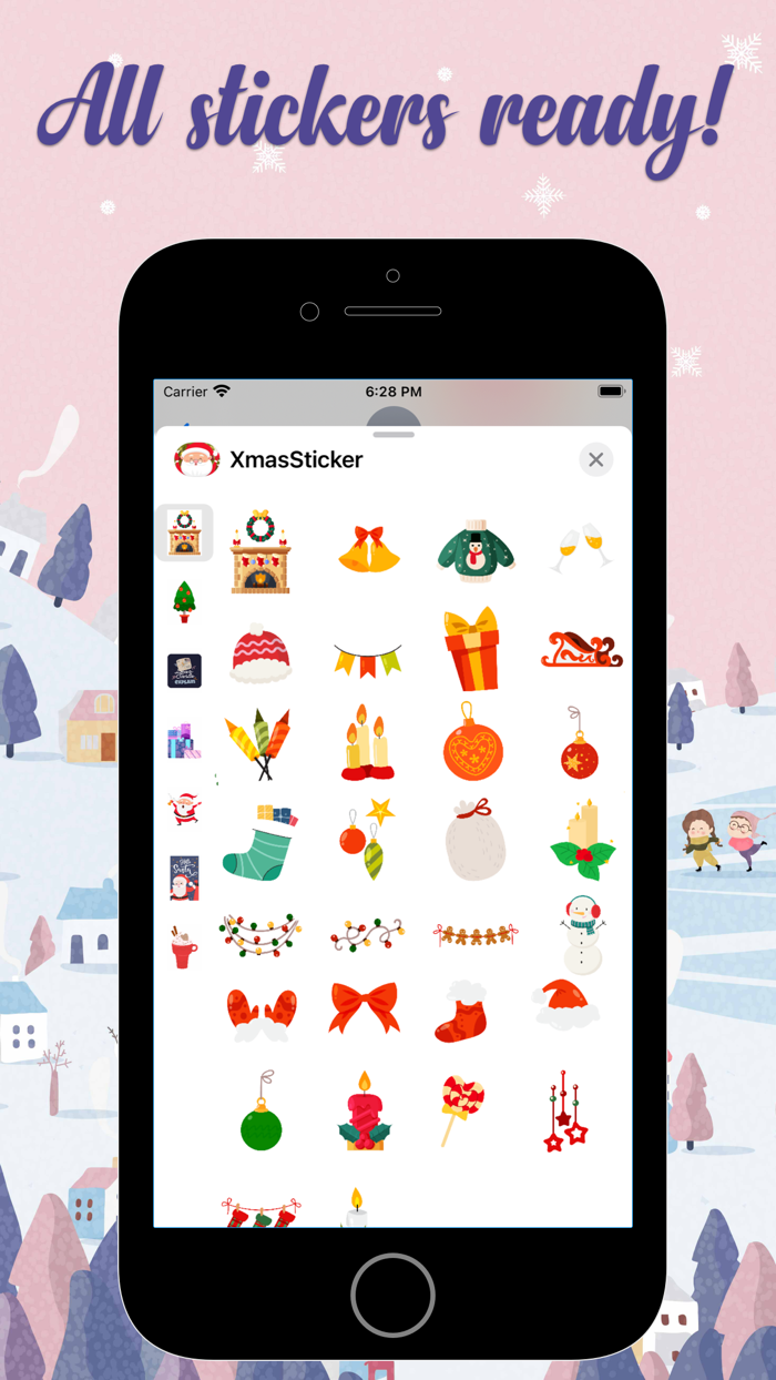 Xmas StickerChrists Noel 2021