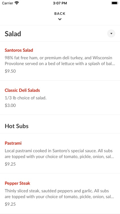 Santoro's Submarine Sandwiches