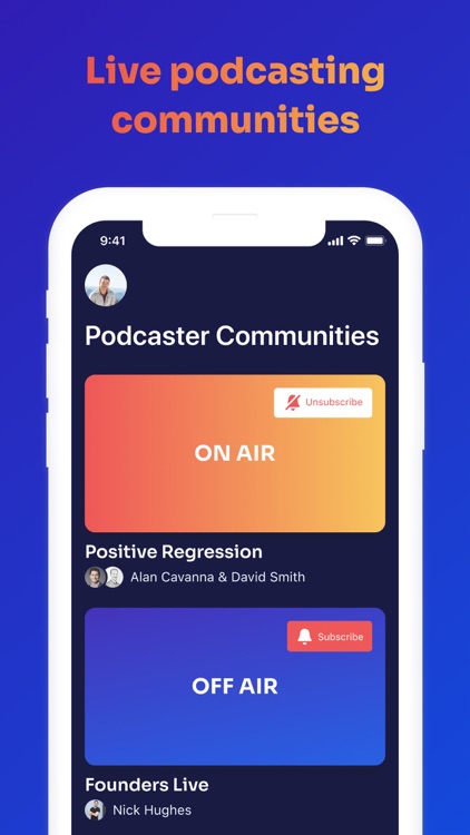 Venue: Podcast Communities App