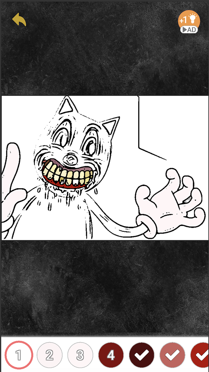 Coloring cartoon cat Fanart